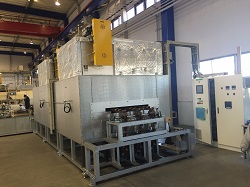 901 チェーン搬送式 アルミ部品T6熱処理炉